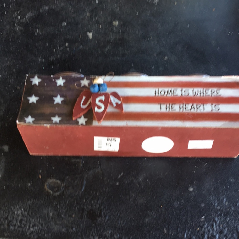 Vintage American pride ashtray/candle holder